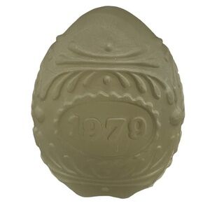 Vintage 1979 Goebel Frosted Glass Egg Paperweight